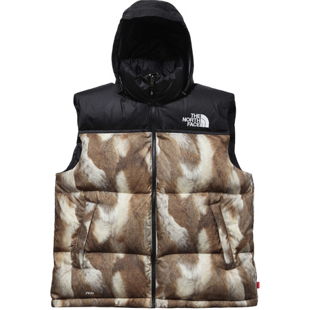 The North Face X Supreme Fur Print Nuptse Jacket & Vest | Shayne